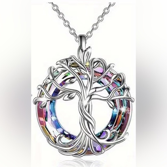 Anthropologie Jewelry - Silver Tree of Life Pendant Necklace.